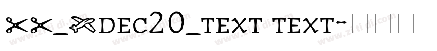 SS_Adec20_text text字体转换